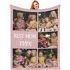 Generic Coperta Personalizzata con Foto, plaid divano, Plaid Personalizzato - coperte personalizzate Idea Regalo per Fidanzata, Regali per Lei, Può Essere Aggiornato in Lana di Agnello