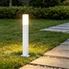 Mai & Mai Lampione da Giardino 3000K, Luminoso da Giardino IP65 Paletti Esterni Led 3.8x3.8x40.6cm in Alluminio per Giardini, Parchi, Aree Residenziali e Ingressi Deus Lumina, Sabbia bianco