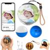 Dujuanus Lumiorb Wifi Crystal Ball - Sfera di memoria per video e foto 3D, ornamento immersivo con sfera di memoria, lettore di video e foto con display digitale (Blue)