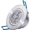 ELzEy Faretto da incasso a soffitto a LED for uso domestico Faretto da 3 watt Display alto Faretto da parete orientabile Faretto da parete 3W (Color : White Light)