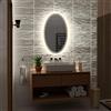 Alasta Dallas 70x100cm, Specchio Bagno LED, Specchio da Parete con Luce Bianco Neutro, Design Moderno, Specchio Illuminato
