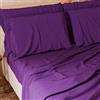 PETTI Artigiani Italiani - Set Lenzuola Cotone Piazza e Mezza Francese 4 Pezzi, Completo Letto con Lenzuolo Sopra, Lenzuolo Sotto con Angoli Elasticizzati e 2 Federe Lenzuola Prugna