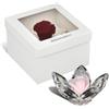 DC DEBORA CARLUCCI Debora Carlucci - Rosa Stabilizzata Loto in Cristallo 5 Petali Rosa Eterna Idea Regalo Donna,Compleanno, Anniversario,Festa della mamma o Bomboniera Design Elegante Made in Italy Ø7xH4 cm (Rosa)