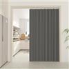 APMOE Tende Oscuranti per Porta, Tende Pieghevoli a Fisarmonica per Armadi Senza Porta Resistente all'Acqua Tenda Divisoria per Interni per Camera da Letto, Finestra, Bagno, Porta(Grigio,180x200cm)