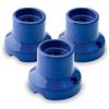 AMARCORDS - 3 Plafoniere in porcellana attacco e27 base applique portalampade vintage colore BLU
