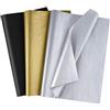 MIAHART 50 fogli di carta velina sfusa 35x50 cm di carta da regalo metallizzata e nera Accessori per confezioni regalo Avvolgere per la festa di compleanno di laurea Decorazione per bomboniere