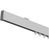 Tende Arredo Tessile - Binario Tenda Soffitto Scorrevole, Zineffa per Tenda, Binario a Onda Decorativo in Alluminio con Tappi Terminali e Occhielli in PVC