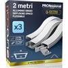 Eurocali Profilo Flessibile da 2 metri in Alluminio per Strisce LED Copertura Opaca 18 x 6 mm - Barra per Strip LED, Dissipatore - Pacco da 3 pezzi