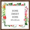 MG Design Cornice 60 x 60 cm - colore Marrone, in legno, con vetro acrilico - da appendere in verticale o in orizzontale, senza sfondo, per foto, poster, puzzle