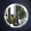 NOYHHAV Specchio trucco con luci Specchio bagno rotondo Specchio trucco Specchio bagno con luce Interruttore touch LED tricolore（Taglia 50CM）