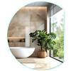 Tulup Specchio rotondo irregolare 100 cm freddo illuminato per il soggiorno