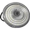 VR VETRINEINRETE Vetrineinrete® Faro led slim industriale 150 watt cappellone ufo lampada riflettore da capannone giardino IP65 luce bianca fredda 6500k