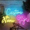 SIGNCLUBS Insegna al Neon Scritta LED Neon Personalizzabile per Decorazioni Parete Neon Personalizzato per Feste Compleanno Matrimoni Negozi Bar Insegna Luminosa led Lampada Personalizzata