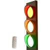 NALsa Lampada da Parete semaforo LED Semaforo semaforo Telecomando Retro Luci per Arredamento Camera da Letto per Bambini Vintage Fun Signal Light