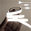 HEGEHE - Striscia LED COB 220V con on/off, flessibile impermeabile IP65, 288 LED/m 0,5m luce bianca 6000K Striscia neon LED FCOB super luminosa CRI90+, tagliabile ogni 50 cm
