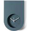 Arti & Mestieri Lembo - Orologio da parete di Design 100% Made in Italy - in Ferro, 21 x 32h cm (Petrolio)