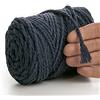 MeriWoolArt® Corda Macramè Naturale, 75M Macramè Corda 4mm, Corda in Cotone Morbido per Macramè Acchiappasogni, Arazzo da parete Macrame, Decorazione Macramè Fai da Te, Spago per Decorazioni