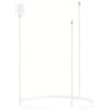 Liberoshopping Lampada a sospensione a Led SOEL in metallo verniciato (Bianco, Diametro 60 cm)