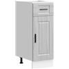 vidaXL Base da Cucina Porto Grigio Sonoma in Legno Multistrato, Mobile Base lavello, Mobile Base Cucina con cassetto, Mobile Base lavello