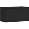 vidaXL Cassapanca Nera 84x42x46 cm in Legno Ingegnerizzato