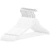RSR Hangers Variante - Gruccia in Legno, 38 cm, Colore: Bianco/Nero Bianco