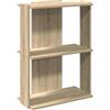 vidaXL Libreria 3 Ripiani Rovere Sonoma 60x30x80 cm Legno Multistrato, libreria 3 Ripiani, Mobile di conservazione, credenza, Mobile portaoggetti