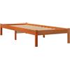 vidaXL Giroletto Senza Materasso Marrone Cera 100x200 cm Legno di Pino