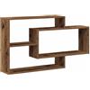 vidaXL Scaffale a Parete Legno Antico 104x20x58,5 cm in Truciolato, mensola a Parete, mensola per scaffalatura, scaffalatura per CD