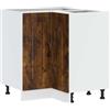 vidaXL Mobile Base ad Angolo Cucina Kalmar Rovere Artigianale, Mobile Base angolare, unità Base angolare Cucina, Armadio Inferiore angolare