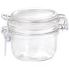 Bormioli Rocco Confezione da 6 barattoli per conserve Fido rotondi, 125 ml, con guarnizione in gomma e chiusura a leva, vetro decorativo per marmellata