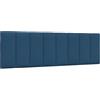 vidaXL Cuscino Testiera Hanko Blu 160 cm in Tessuto