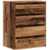 vidaXL Cassettiera Angolare Legno Antico 60x41x76 cm Legno Multistrato, Mobile con cassetti, armadietto con cassetti, portaoggetti con cassetti