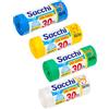 Akitaink Sacchetti Spazzatura con Manici Colorati - 120 Sacchi (40x55 cm) per Raccolta Differenziata - 4 Rotoli da 30 Pezzi - Ideali per Cucina e Bagno