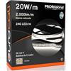 Eurocali 1x Striscia LED Monocolore 1200 LED 100W 240 LED/m Bobina da 5mt IP20 Luce Bianco Naturale 4000K Fascio Luminoso 120