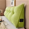 Treer Cuscino da Lettura per Letto Grande Velluto Cuscino Schienale Divano Cuscino Lombare per Testiera Wedge Cuscino Cuscino di Supporto Grandi Cuscini per Poggialetto (120 * 50 * 20cm,Verde)