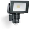 STEINEL FL 1400 S - Proiettore a LED per esterni, rilevatore 220°, portata 10 m, faretto potente 14,7 W, 4000 K (nero)