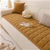 Generico Coperta Decorativa Copertura Divano A Spina di Pesce 1 2 3 4 Posti Copridivano in Ciniglia Spessa Copri Cuscino Seduta Divano Antiscivolo per Tutte Le Stagioni (60x150cm,Yellow)