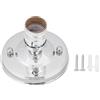 Cyrank E26 E27 Portalampada da soffitto, Base portalampada da Parete Portalampada a Sospensione Industriale in Ferro Vintage Set portalampada Decorativo a Sospensione(d'Argento)
