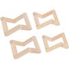 jojofuny 4pezzi Supporto Per Lampada Lunare in Legno Massello Base Per Lampada Creativa Stampa