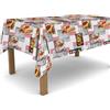 BANZAII TEXTILE INNOVATOR ONLINE Banzaii Tovaglia in PVC Cerata Antimacchia Resistente a Sole e Intemperie Facile Da Tagliare Nella Misura Che Vuoi - Pasta 140x100 cm