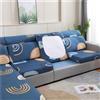 LJQAIZYL Copricuscini per Divani Fantasia Fodera per Cuscino del Sedile del Divano Elasticizzato con Penisola Antimacchia Copriseduta Divano Separati Coprisedile per Divano Antigraffio,O-1-seater-X（65-95cm)