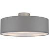 meineWunschleuchte Plafoniera rotonda con paralume in tessuto, diametro 40 cm, con attacco E14, elegante e intramontabile