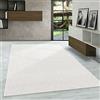 Carpetsale24 Tappeti a Pelo Corto, Colore Crema, Unicolor-monocroma, 107425, Tappeto Rettangolare, Tappeto Soggiorno, 120 x 170 cm