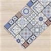 IlGruppone Tappeto passatoia Fantasia Made in Italy Antiscivolo Lavabile Aderente - Cobalto - 50x250 cm