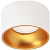 EDO Faretto da Incasso per Cartongesso ZAMA White Gold S Rotondo - Ø85*50mm, Plafoniera Soffitto Faretto Alluminio in Oro Bianco, Spot a Soffitto Apparecchio da incasso per Cameretta Cucina Soggiorno
