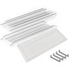 inferramenta Kit Scolapiatti Grigio | Supporti Inclusi | Vaschetta Raccogligocce PVC Trasparente Inclusa | Diverse Misure (Pensili 80 cm)