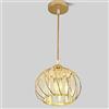 Chao Zan Moderna in Cristallo,E27 lampadario a LED, Lampadario in Cristallo per Cucina Sala da Pranzo Ingresso Corridoio Camera da Letto (oro)…