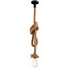 Gdtime Lampada a Sospensione Stile Industriale Vintage,Luce a Sospensione a Singola Testa in Corda di Canapa, per Caffè, Ristorante, Bar, Ecc. (150CM)