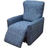 WWQQKJ 4-Pezzi Copripoltrona Relax Reclinabile Universale, Moderna Fodere Copripoltrona Reclinabile 1 Posto Elasticizzato Lavabile Rimovibile,Copertura per Poltrona Reclinabile(Color 24)