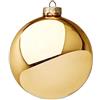 Magie di Natale Palline per albero di Natale in vetro decorate (10 cm, Oro Lucido, 4)